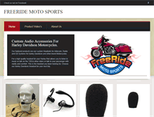 Tablet Screenshot of freeridemotosports.com